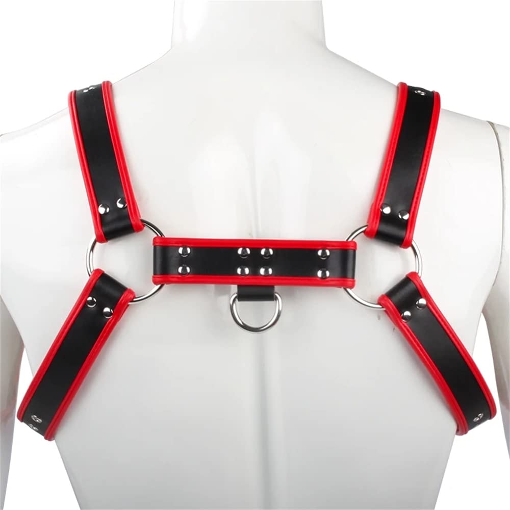 Correa de pecho de cuero, correa de cuerpo, correa de cuerpo, accesorios de ropa
