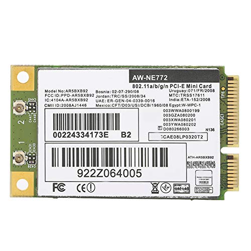 SUNGOOYUE Tarjeta de Red Inalámbrica AR9280 DualBand 5G Mini PCI-E para Notebook y Computadora de Escritorio miniatura 5