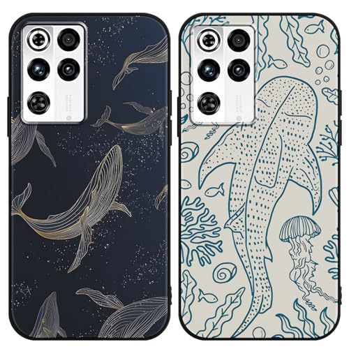 Yomjew 2�p�b�N ���I �� �d�b�P�[�X ZTE Nubia Red Magic 11 Pro/11 Pro+ 6.8�C���`�p�A���킢���W���x�C�U�� �C �T���S�� �N���Q �p�^�[�� �P�[�X �K�[���Y ���f�B�[�X �\�t�g�V���R�� TPU �ی�J�o�[