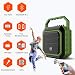 SHIDU Portable Pa System 30W Bluetooth Pa Speaker con dos micrófonos inalámbricos...