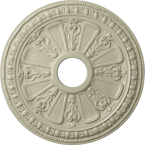Image of Ekena Millwork CM18RACYF Raymond Ceiling Medallion fits Canopies up to 5 1 /8, Clear Yellow