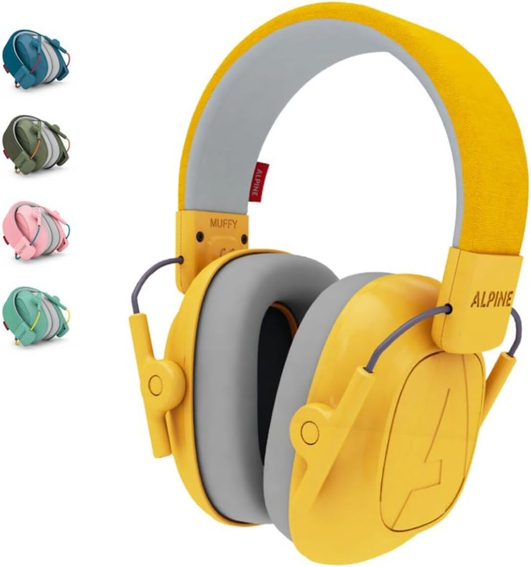 Alpine Muffy Casque Anti-Bruit : protection auditive pour enfants jusqu’à 16 ans – CE Certifié – Confortable et réglable – Prévient les troubles auditifs – Robuste et facile à ranger – Jaune Alpine Muffy Casque Anti-Bruit : protection auditive pour enfants jusqu’à 16 ans – CE Certifié – Confortable et réglable – Prévient les troubles auditifs – Robuste et facile à ranger – Jaune