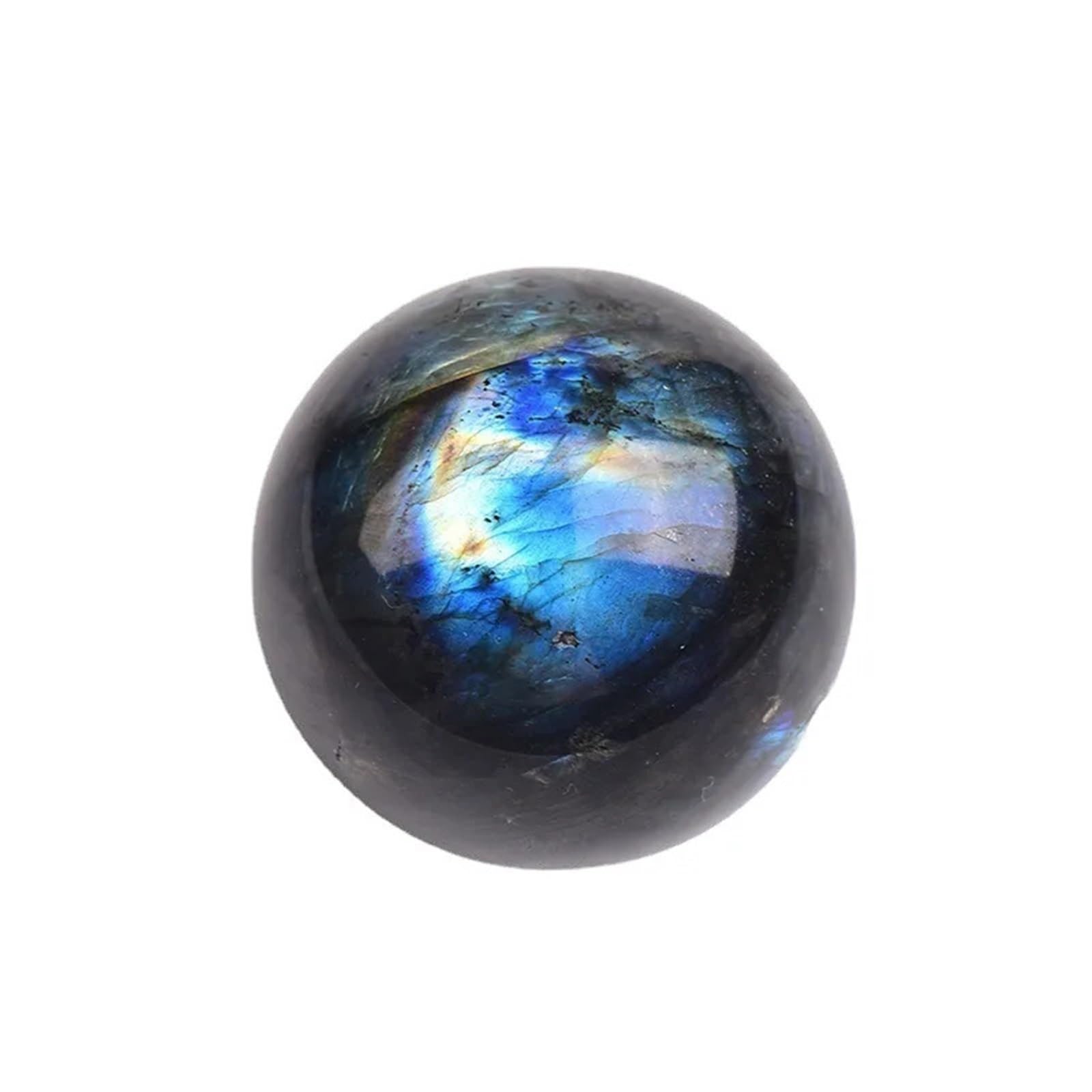 HAOYUNS Beautiful Polished Labradorite Crystal Ball - Chakra Balancing Moonstone Sphere for Meditation and Spirituality(200-230g (1pcs))