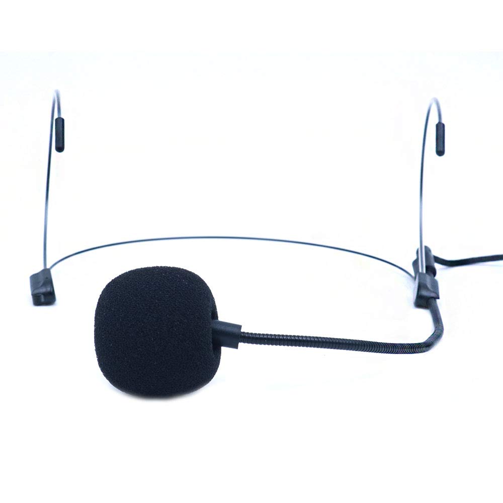 ANCLLO Black Professional Headset Headworn Microphone Compatible with Wireless System Omnidirectional Mic Super Lightweight - Image 4