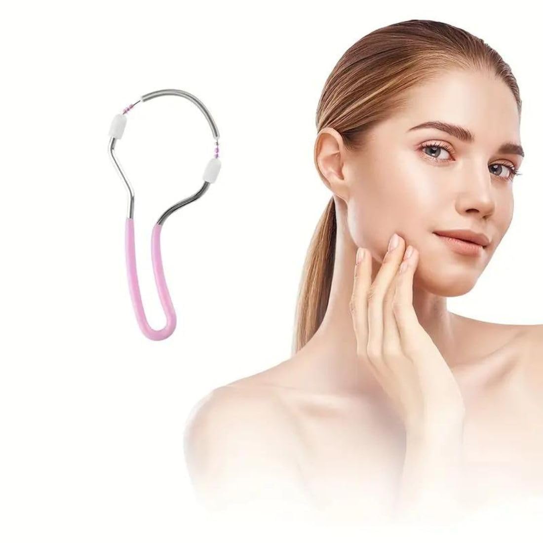 LISHER Facial Hair Remover Spring Tool for Women | Easy Threading Epilator for Upper Lip, Chin & Face | Removes Hair from Root | Portable & Reusable-image-46