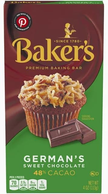 Bakers Sweet German Chocolate, 4 oz