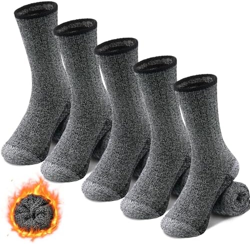 Wool Socks Mens - Extra Thick Winter Warm Merino Thermal Socks for Men