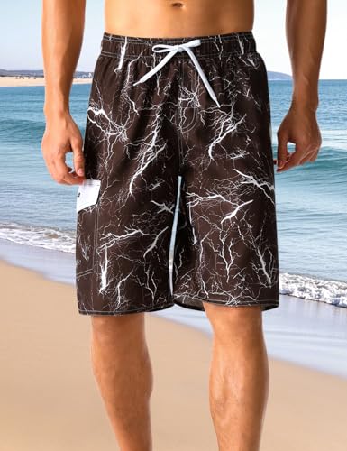Men's Boardshorts Lightweight with Cargo Pocket Quick Dry Beach Shorts4