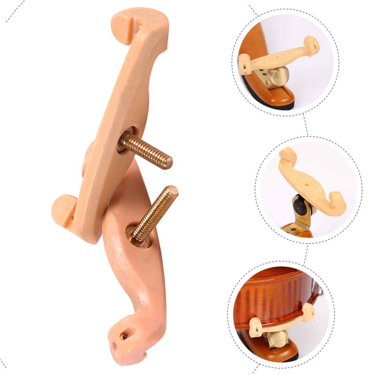 ibasenice 8pezzi Spalliera Per Violino Supporto Comodo e Stabile Per Suonare Da Antiscivolo Accessorio Pratico Per Musicisti