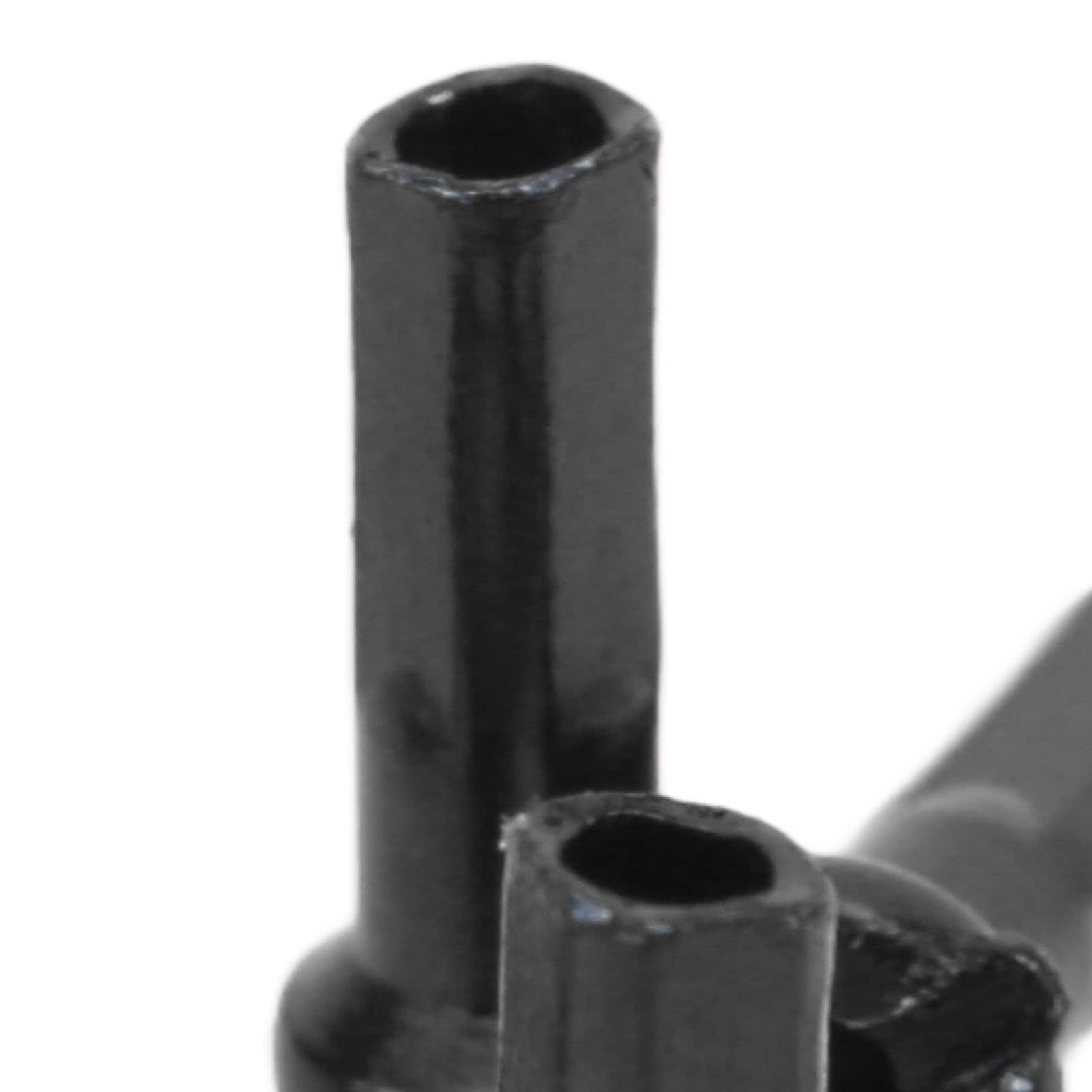 Dilwe Sombrero de Radios de Bicicleta, 80 Piezas, 14 Mm, Pezón de Radios de Carretera, para Cable de Radios de 14G, Negro, para Reparación y Aparatos de Bicicleta de Carretera