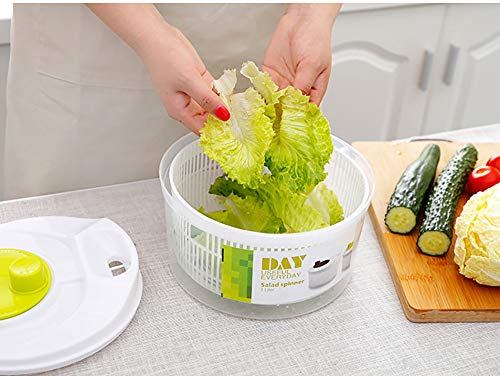 Porcyco Centrifugadora Lechuga,Cesta De Secado De Verduras,Escurridor Lechuga,Comida Sana En Bowl,rejilla Fregadero Lechuga Escurridora Y Vegetales Con Facilidad