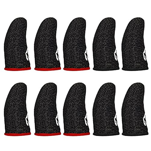 MSKING 荒野行動 PUBG Mobile スマホゲーム 指サック 手汗対策 指カバー 銀繊維 通気 10個セット