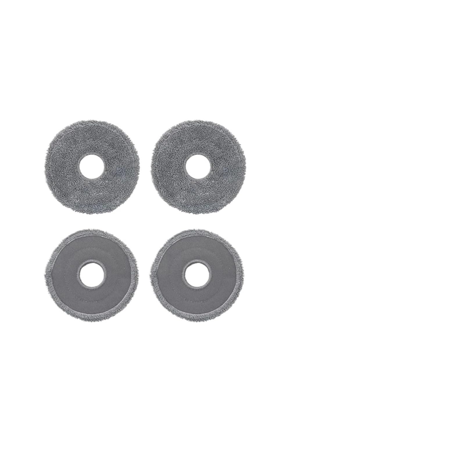 SLAQEYDJS Replacement Mop Pads Compatible With Roborock G20S Ultra Saros 10R G30 Space Saros Z70 Robotic Vacuum Cleaner(4 Pcs)