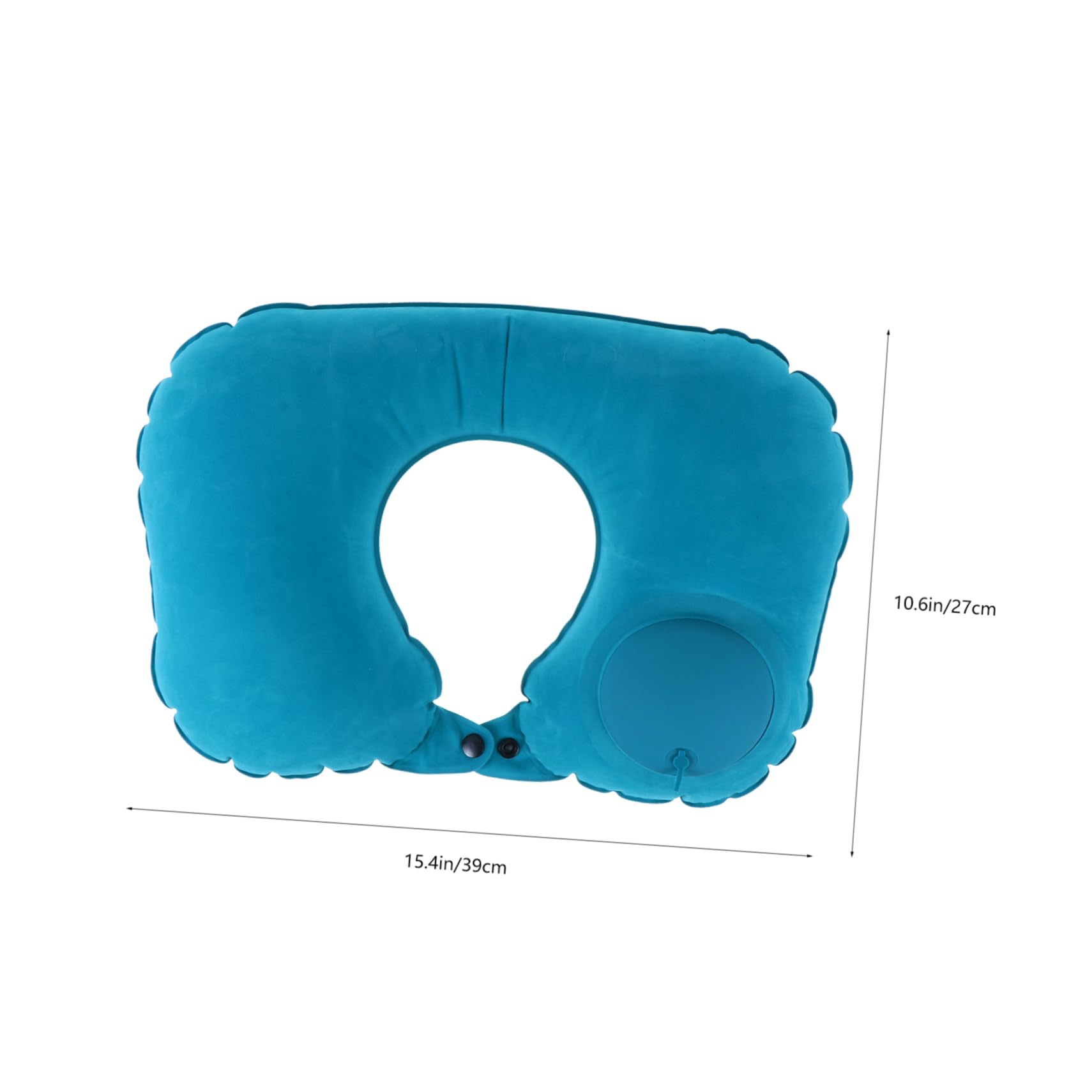 Cabilock 1 Set U Shaped Inflatable Travel Pillow with Eye Patch Comfortable Neck Support for All Ages Lightweight Portable for Flights Cars and More