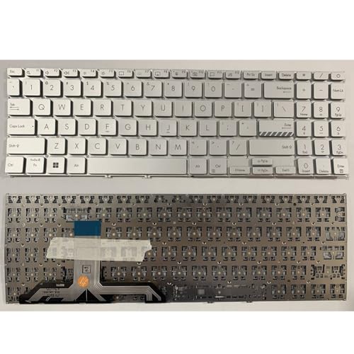 Clavier US pour Asus Vivobook 15 et 16 pouces version argentée