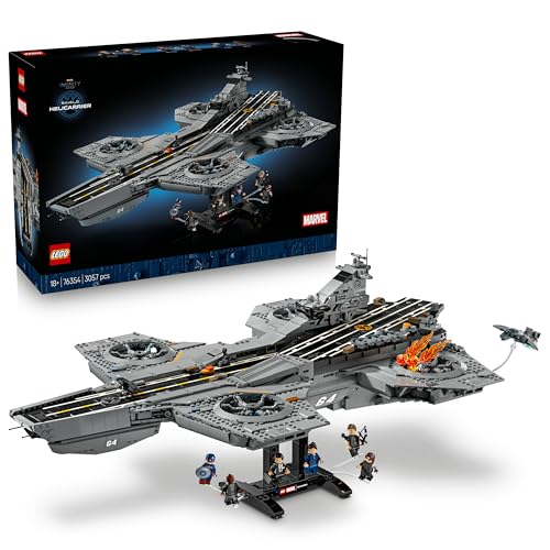 LEGO ǀ Marvel S.H.I.E.L.D.-Helicarrier - Flugzeugträger Modellbau für...