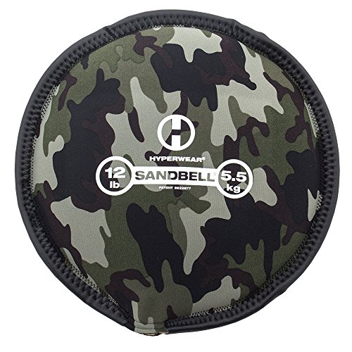 Hyperwear SandBell Sandbag Training Free Weight (Pre-Filled), Camo, 12 lb