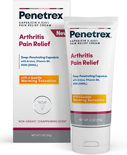 Penetrex Crema de alivio del dolor de calentamiento – Capsaicina de penetración profunda con árnica, vitamina B6 y MSM (DMSO2) – Aplicar en manos,