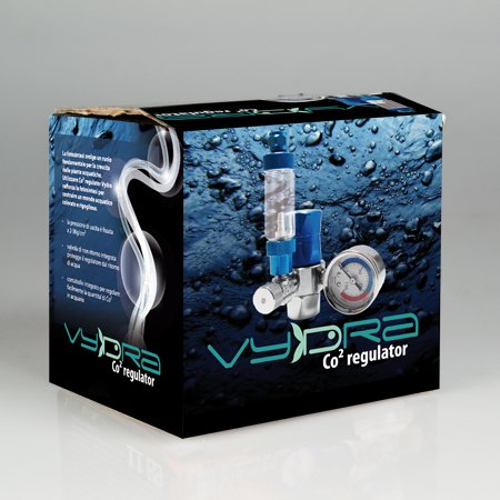 Vydra Co2 Regulator Riduttore Pressione Acquario BOMBOLE 10x1 ANIDRIDE CARBONICA Aquarium Freshwater CO2 Piante IMPIANTO