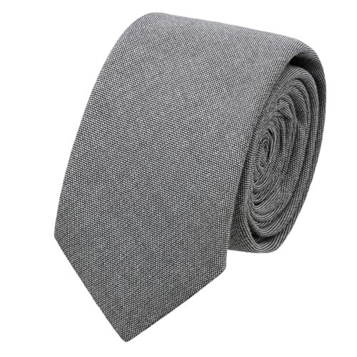 Image of Cotton 2.56'' Skinny Ties for Men, Neckties for Casual, Business | Solid color ties for men for party, daily use, dating, office