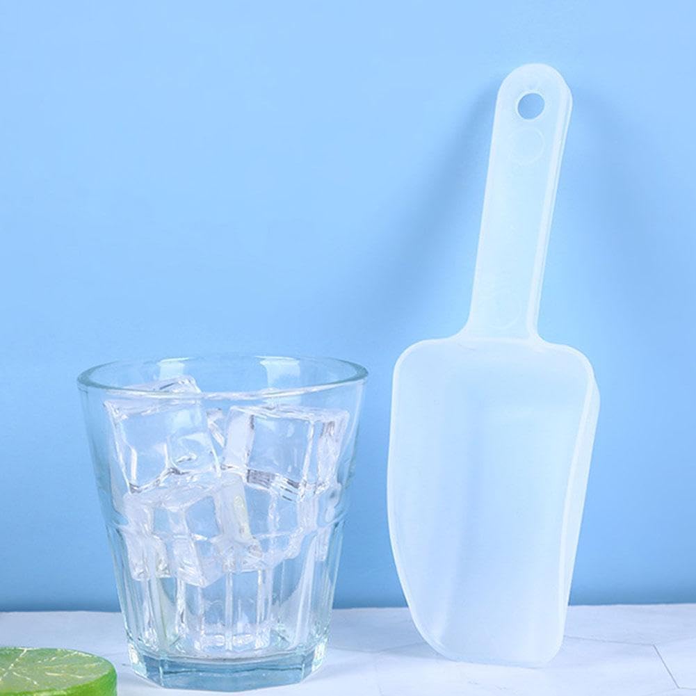 Plastic Ice Scoop, Kitchen Ice Scooper for Ice Maker Freezer and Bar Scoop for Candy, Beach