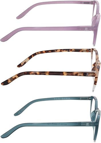 Miniatura 2 de Rae Dunn Gafas de lectura SAMMY Premium, paquete de 3 con fuente SEE Signature