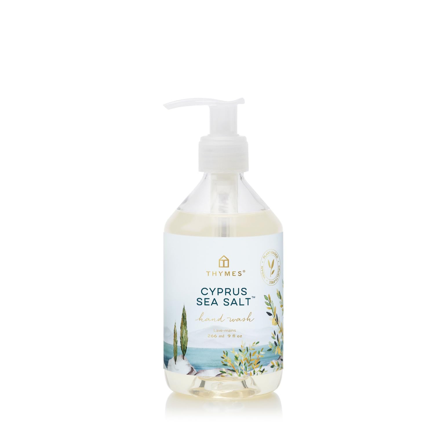 Thymes Hand Wash - Moisturizing Hand Soap Dispenser with Pump - Skin Care - Hydrating Liquid Soap Scented with Notes of Moroccan Rosemary, Sun-Kissed