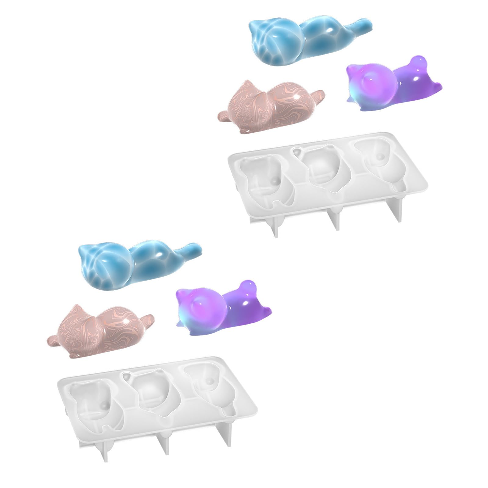 Tsophreniq Fondant Molds, 3D Shaped Silicone, Cute Pen Holder Decorating Candy, Soap, Epoxy, Clay Versatile Pen Holder Mold