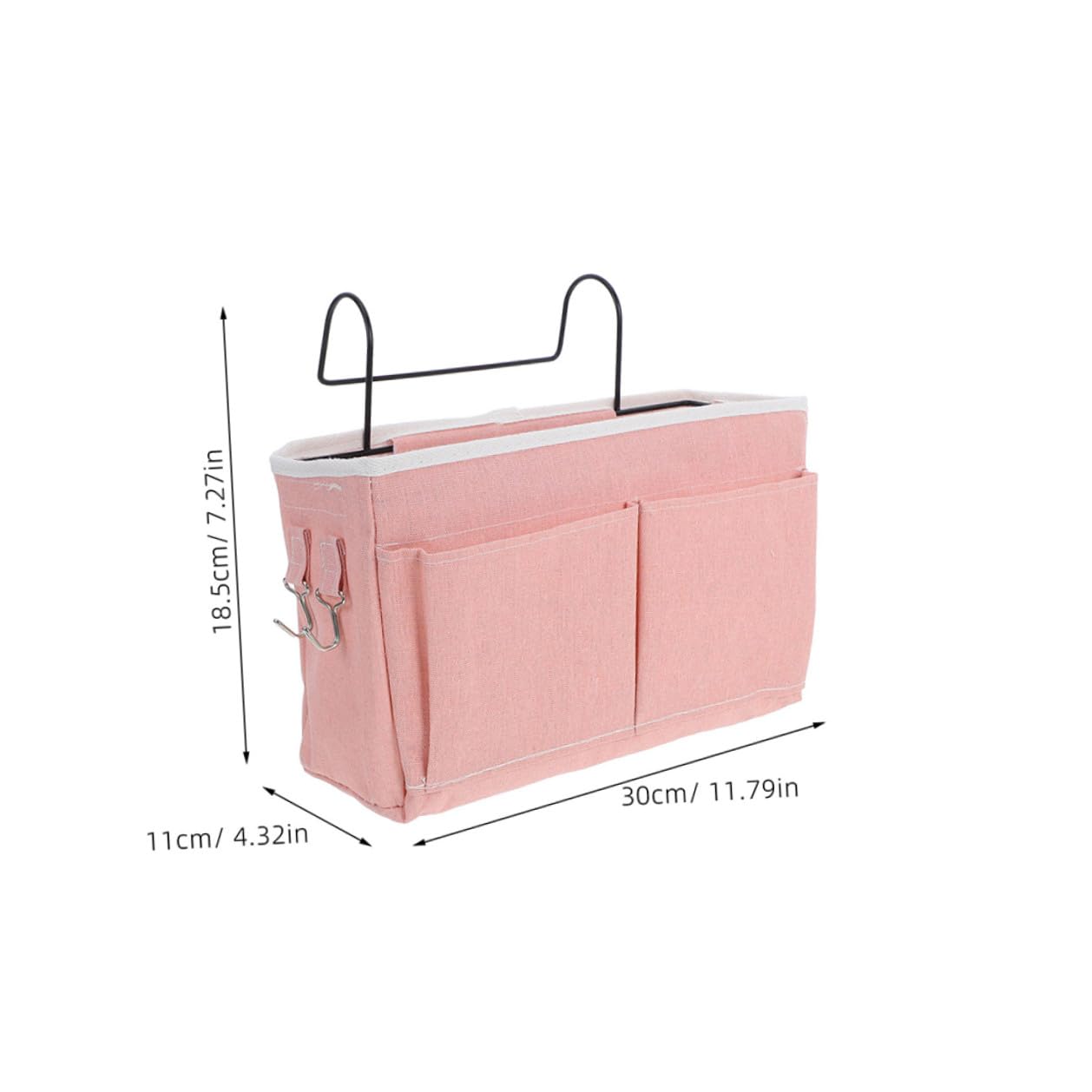 Levemolo 2 Stück Betttasche aus Hochwertigem Stoff Multifunktionaler Hänge Organizer mit Fächern für Bücher Magazine und Kleinigkeiten Platzsparend für Studentenwohnheim Hochbett und