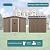 ASJMR 8FT x 6FT Outdoor Storage Shed, Waterproof Lockable Door Metal Tool Shed with Sliding Door and Ventilation, Gardening Tool Storage Room, Metal Storage Shed for Gardens and Lawns