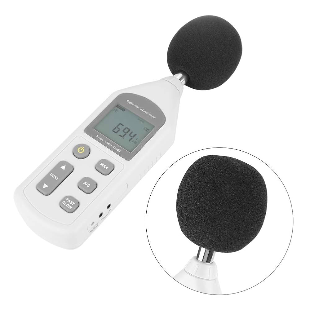 Amazon.co.jp: Walfront デジタル騒音計 LCD騒音計 騒音測定器