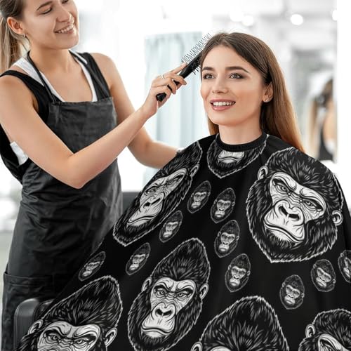 Capa para Corte de Cabello Adultos Antiestática 55x66 Pulgadas miniatura 5