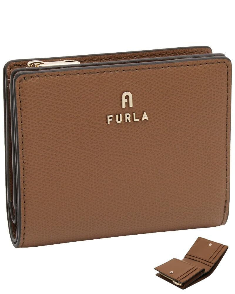 Amazon | [フルラ] Camelia コンパクト財布 S COGNAC h ブラウン