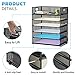 Marbrasse 6 Tier Paper Organizer Letter Tray - Mesh Desk File Organizer with Handle, Paper Sorter Organizer for Letter/A4 Office File Folder Holder - Black