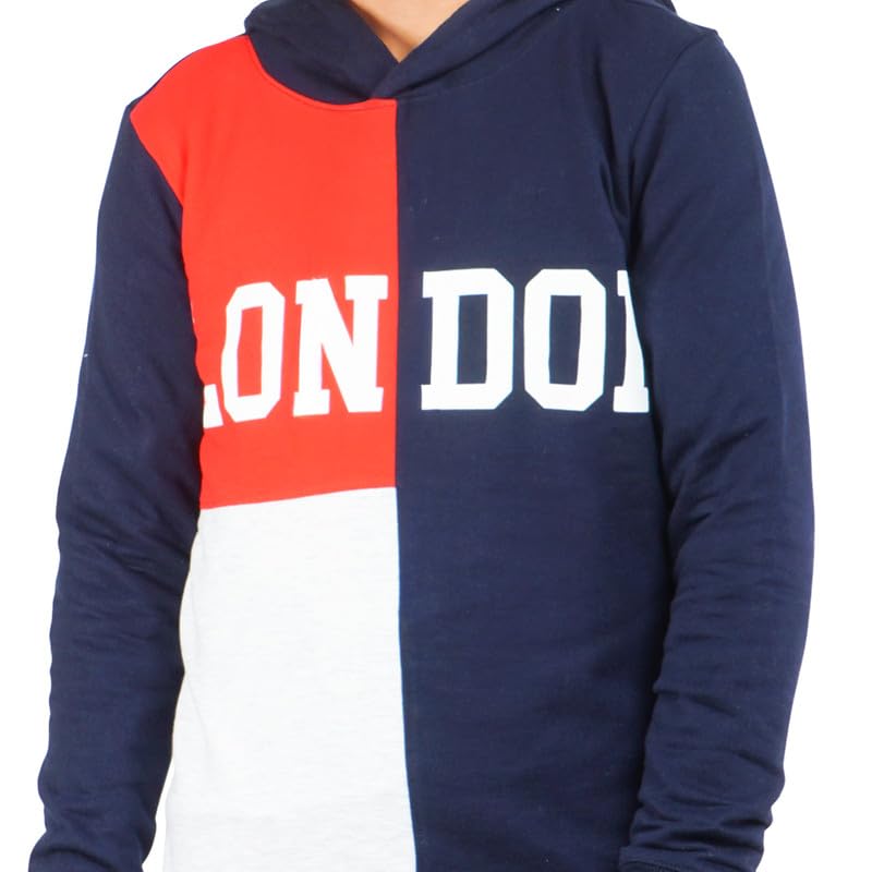 Image of Real Basics Boys Cotton Hooded Sweatshirt(Pack of 1)