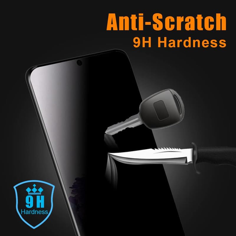 Image of Tempered Glass Screen Protector For Samsung Galaxy S23 5G Privacy Anti Spy with Edge to Edge Coverage and Fingerprint Working.