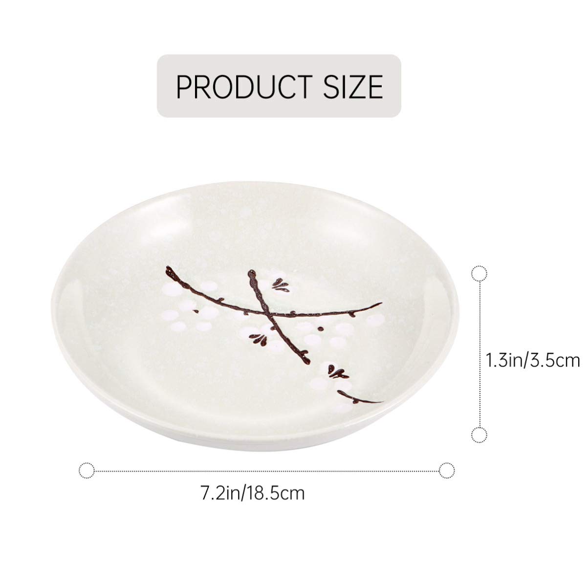 Garneck Set 6 Pezzi Stoviglie in Ceramica Stile Giapponese Casa Pratico e Sicuro Completo di Piatti Ciotole Bicchieri Cucchiai e Bacchette per Uso Quotidiano
