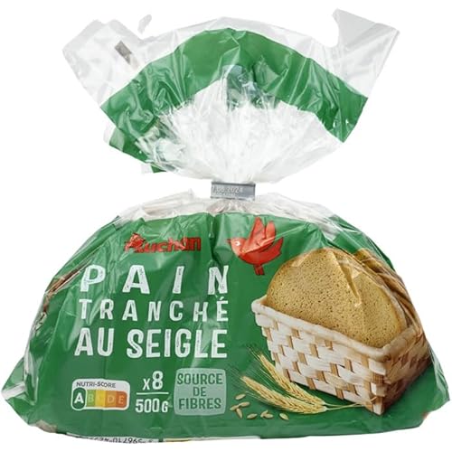 AUCHAN Pain de table au seigle 500 g