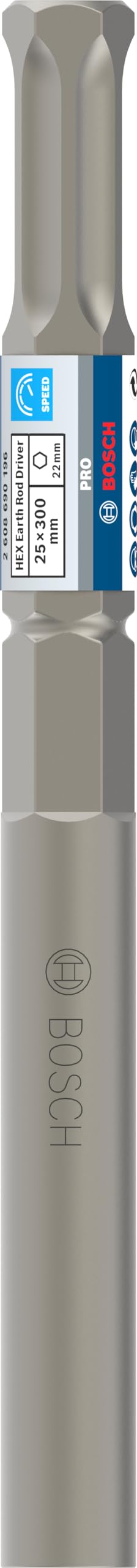 Bosch 1x PRO Hex 22 Einschlaghilfe für Erdspieße (für Boden, Schotter, Ø mm, Professional Zubehör Abbruchhammer)