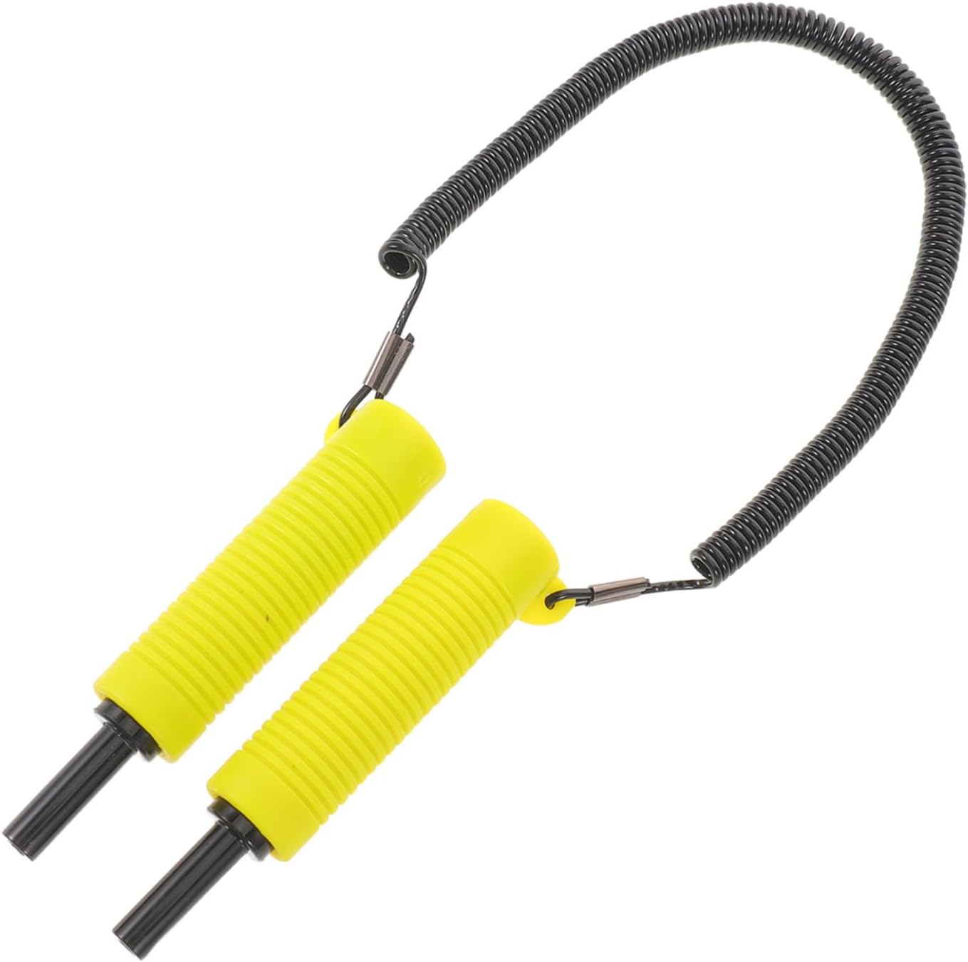 Beavorty Retractable Ice Pick Tool Antislip Handle and Compact Design Stainless Steel and PVC Construction for Skating and Outdoor Ice Adventures Yellow Safety Spike and Emergency Use