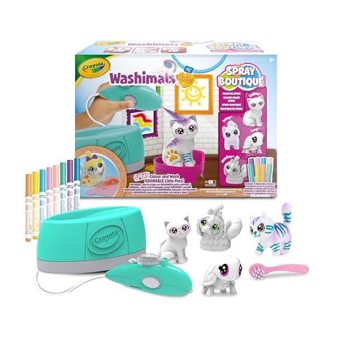 Crayola – Spray Boutique con 4 mascotas Washimals Pets Crayola.