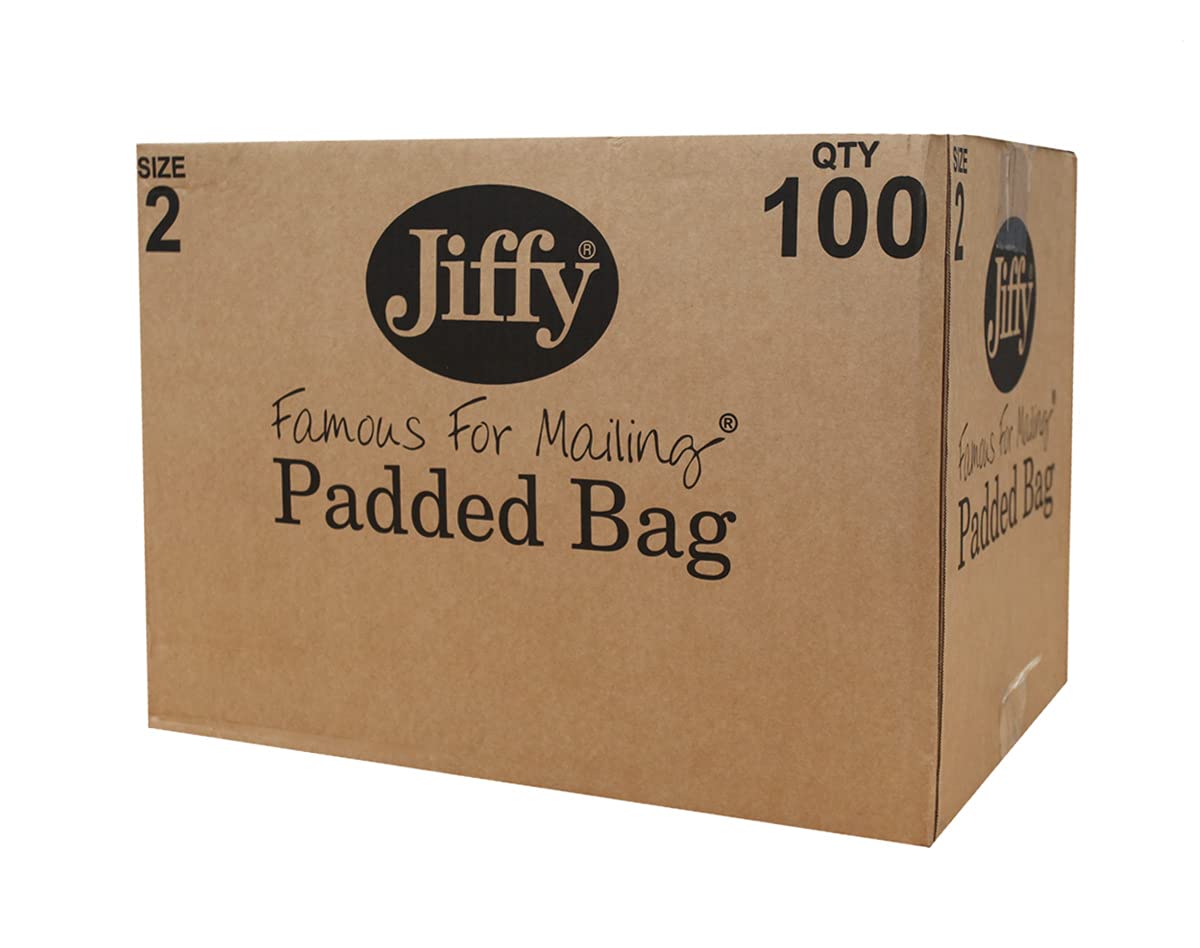 Greener Route Brown [Pack Of 100] Jiffy Green Padded Bag Size 2-195X280 Mm (7.75X11 Inches) - Packaging And Packing Plastic Free (100)