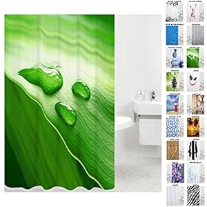 Sanilo Green Leaf Zasłona Prysznicowa 180x200 cm