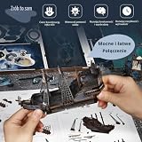 MiniCity Śpiew syreny Book Nook Kit z diodami LED, drewniany model na regał