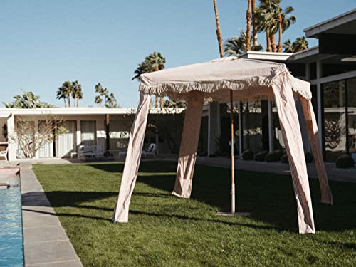 Business & Pleasure Co. Dusty Pink Umbrella Base - Perfect for The Patio Table or Pool - Heavy Outdoor Square Metal Stand - Fits Beach, Market, & Patio Umbrellas - 55 lbs - Image 2