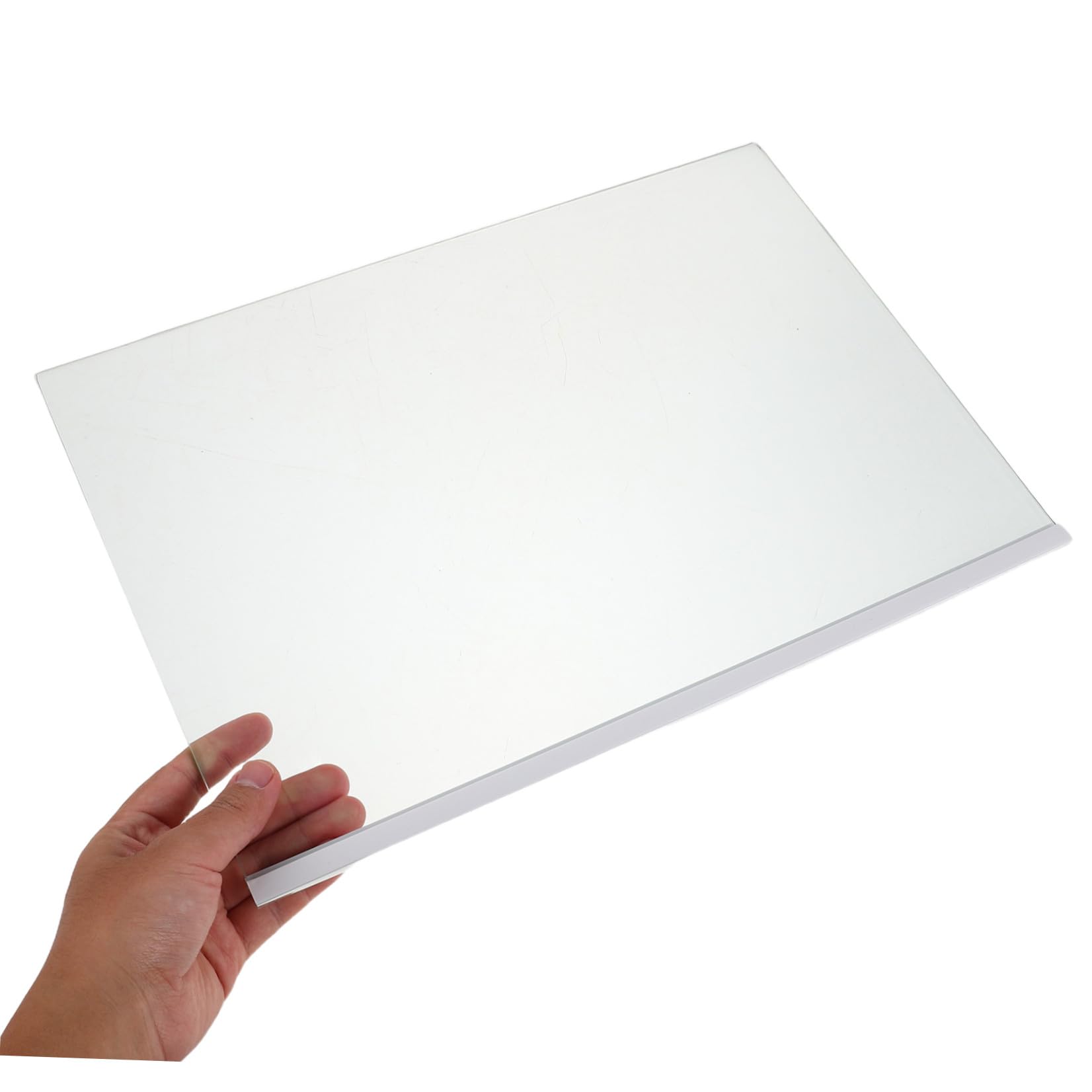 Estante de Vidrio Templado Transparente Compatible y Fácil de Identificar para Refrigerador Borde Recubierto y Acabado Pulido, Divisor de Estante para Cocina