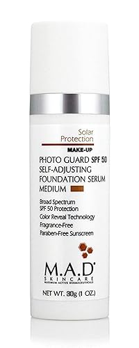 Miniatura 4 de MAD Protección solar para el cuidado de la piel protector fotográfico SPF 50 - Suero de base autoajustable neutromediano 106oz