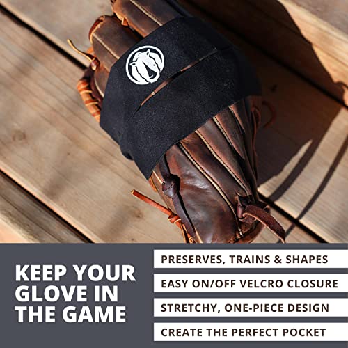 Rhino Wax - Baseball Glove Wrap With Velcro - Essential For A Baseball Glove Breaking In Kit - Creates The Perfect Cradle Shape For Any Size Baseball Or Softball Glove When Paired With A Glove Mallet #TOP2