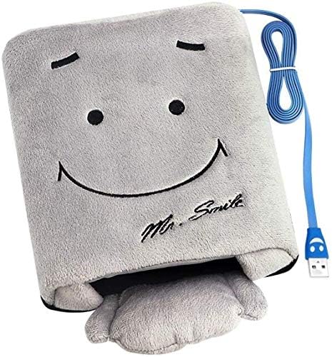 OFKPO Hand Heated Winter Mouse Pad Smile Face