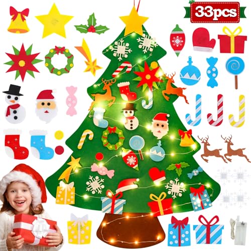 QIFU Decorazioni Albero Di Natale Feltro, Albero Di Natale...